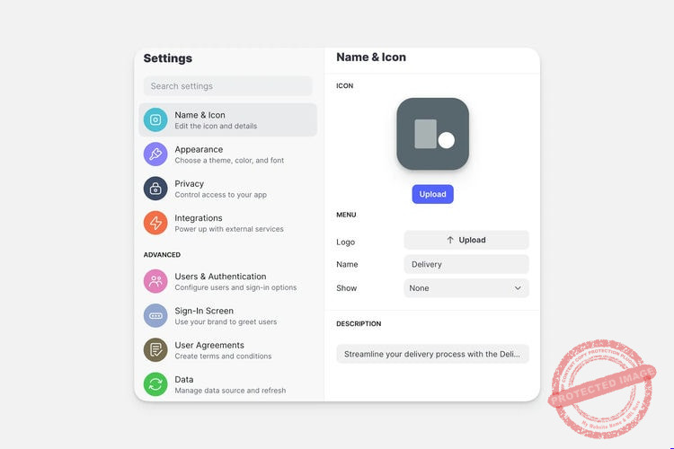 Configurez votre appli